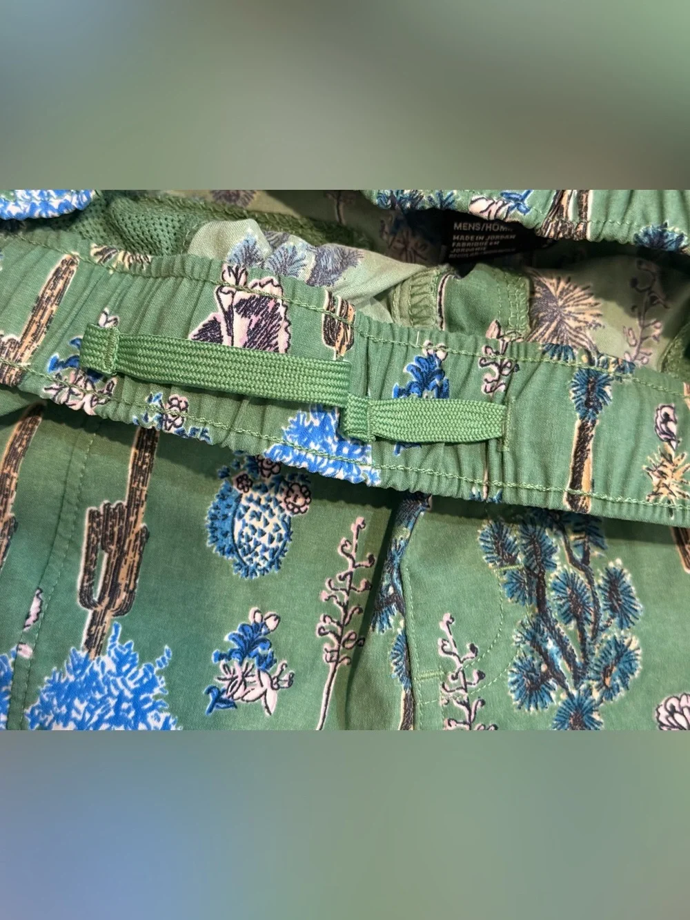 The North Face Men’s Green Cactus Print Shorts